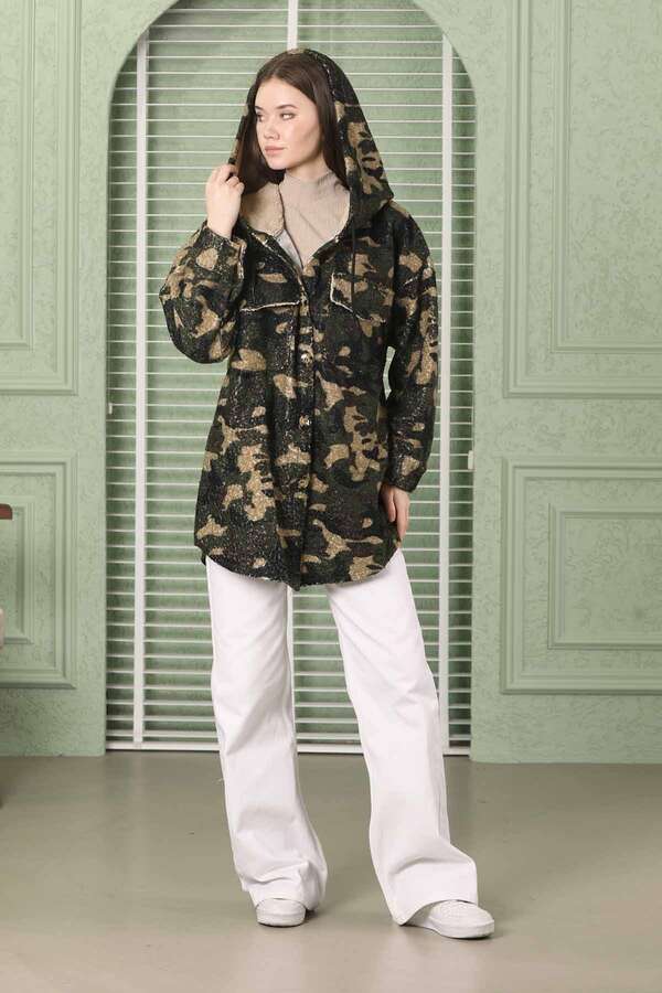 Camouflage Shirt Jacket Khaki - 6