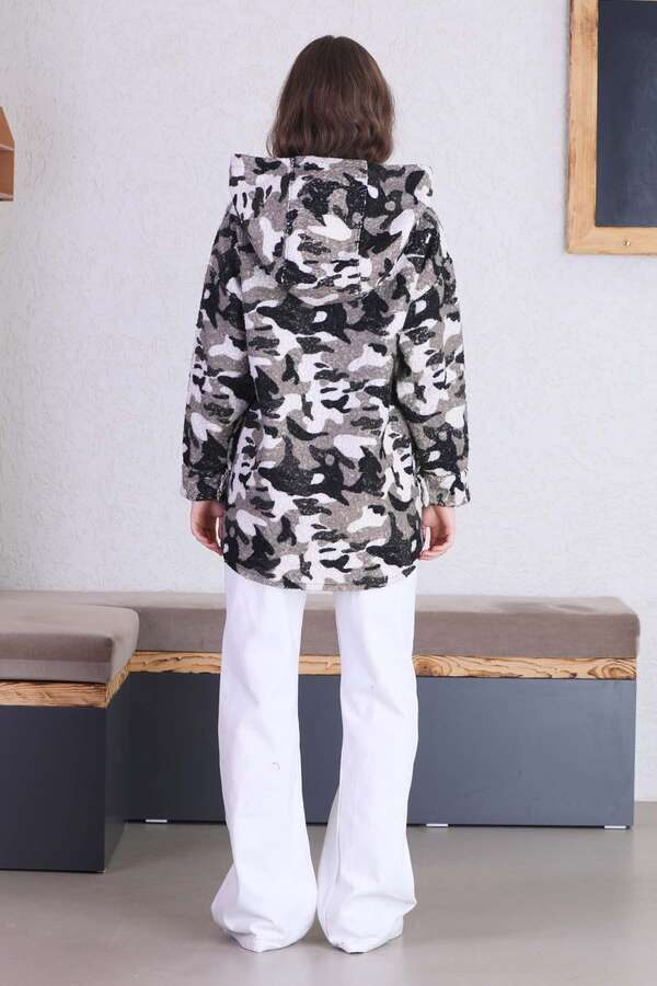 Camouflage Shirt Jacket White - 4