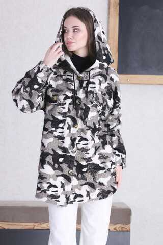 Camouflage Shirt Jacket White - 1