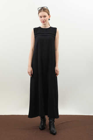 Çantalı Abaya Takım Siyah - 3