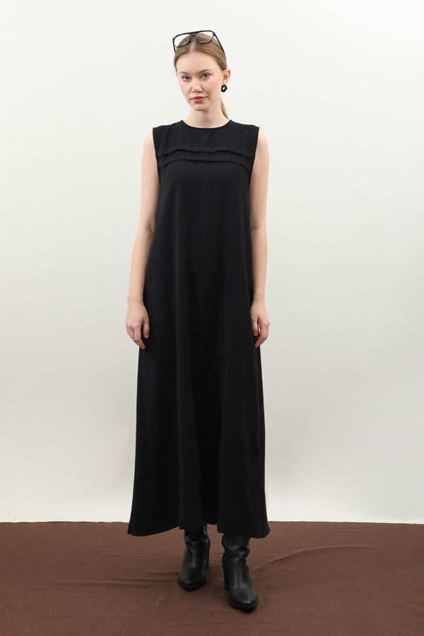 Çantalı Abaya Takım Siyah - 3