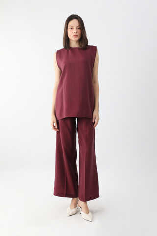 Çantalı Üçlü Takım Bordo - 2