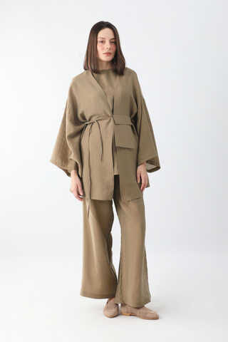 Çantalı Üçlü Takım Camel - 4