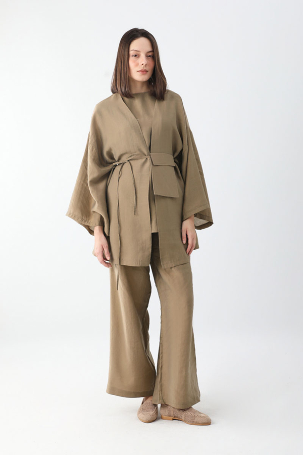 Çantalı Üçlü Takım Camel - 4