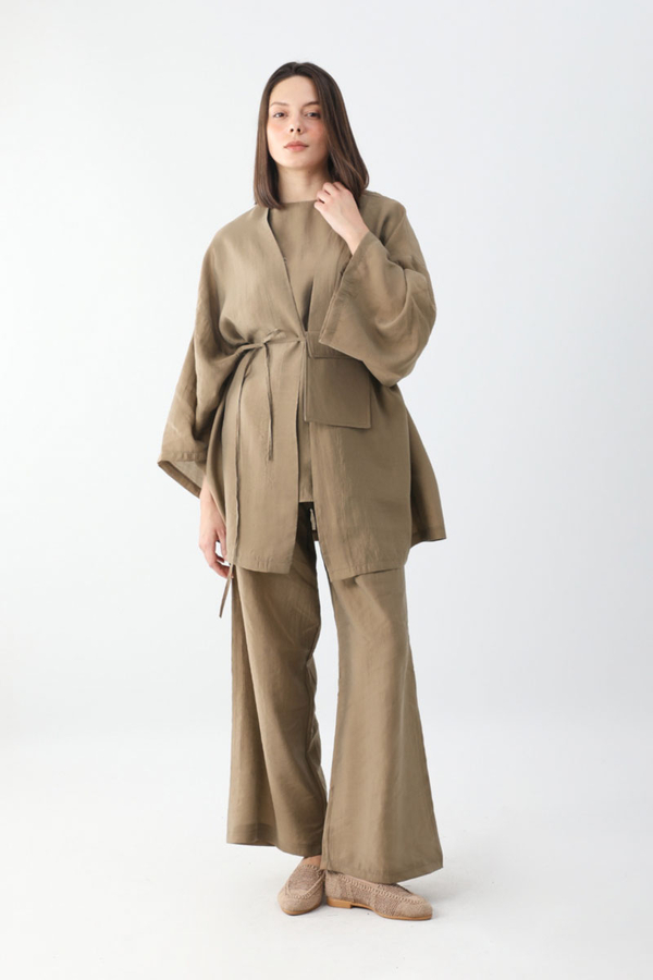 Çantalı Üçlü Takım Camel - 6