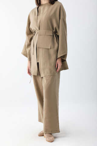 Çantalı Üçlü Takım Camel - 8