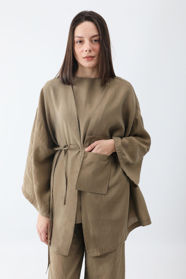 Çantalı Üçlü Takım Camel - 2