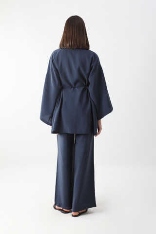 Çantalı Üçlü Takım Lacivert - 11