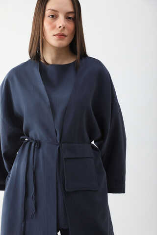 Çantalı Üçlü Takım Lacivert - 4