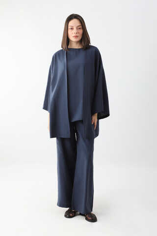 Çantalı Üçlü Takım Lacivert - 3