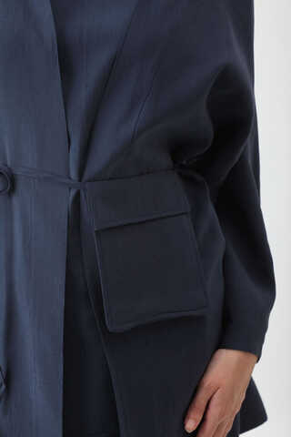 Çantalı Üçlü Takım Lacivert - 6