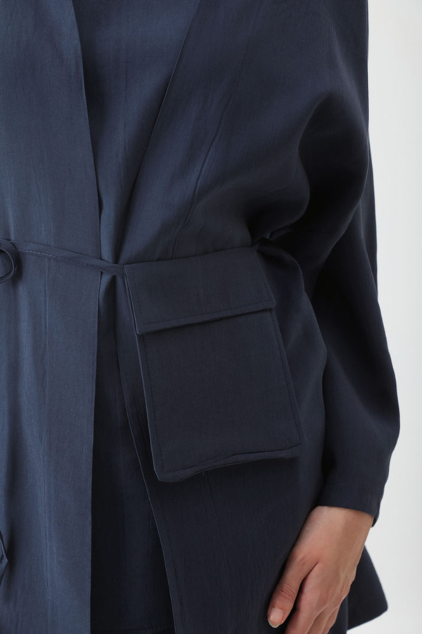 Çantalı Üçlü Takım Lacivert - 6