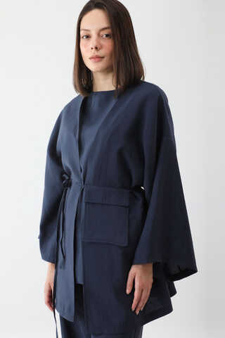 Çantalı Üçlü Takım Lacivert - 10