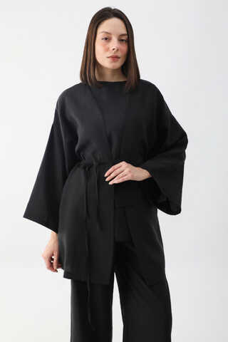 Çantalı Üçlü Takım Siyah - 2