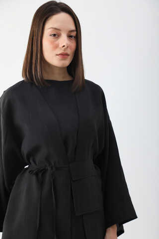 Çantalı Üçlü Takım Siyah - 6