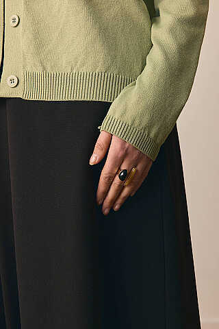 Ceket Yaka Hırka Çağla Yeşili - 3