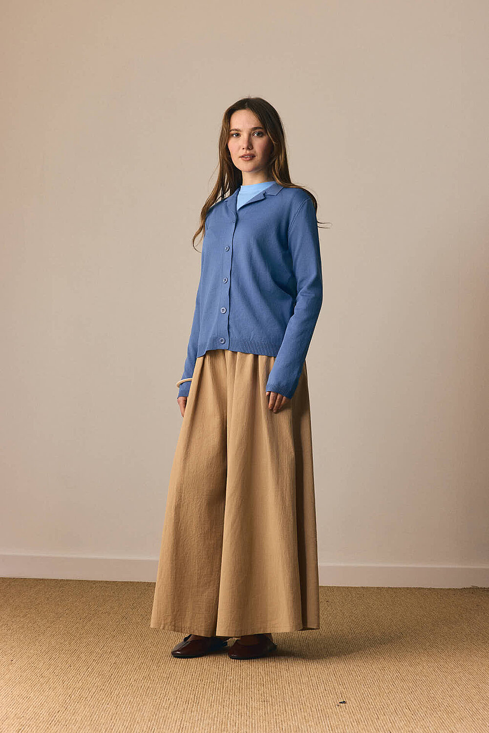 Ceket Yaka Hırka İndigo - 3