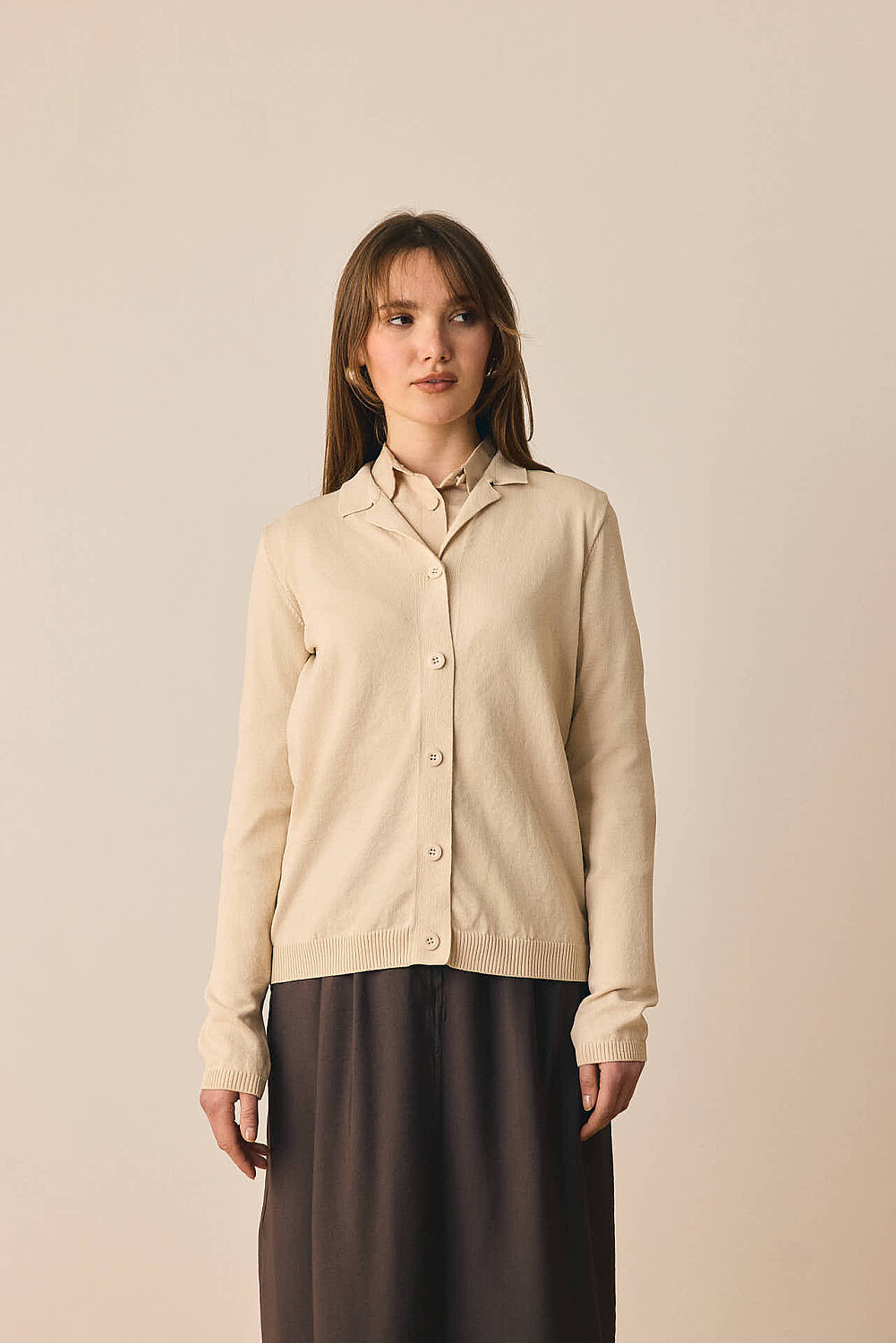 Ceket Yaka Hırka Taş