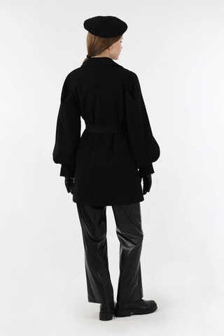 Ceket Yaka Kısa Kaşe Siyah - 6