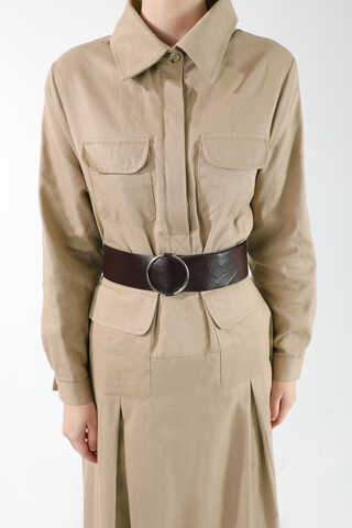 Cepli A Pile Elbise Taş - 4