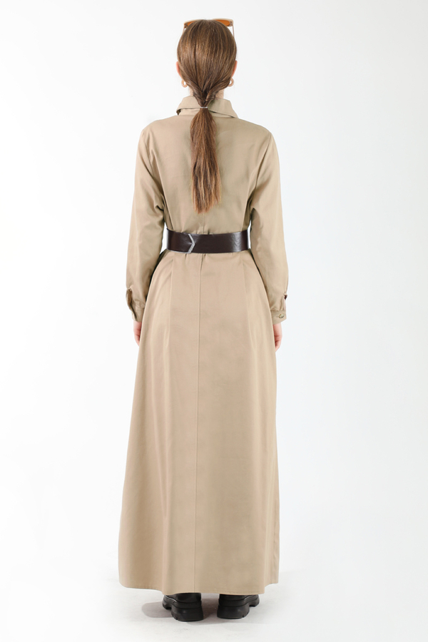 Cepli A Pile Elbise Taş - 6