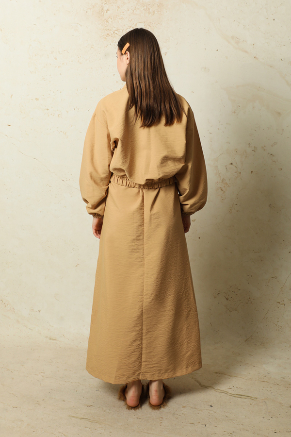 Cepli Ceket Etek Takım Camel - 7