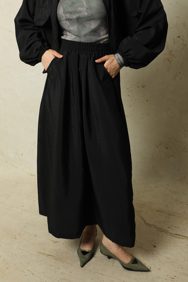 Cepli Ceket Etek Takım Siyah - 4