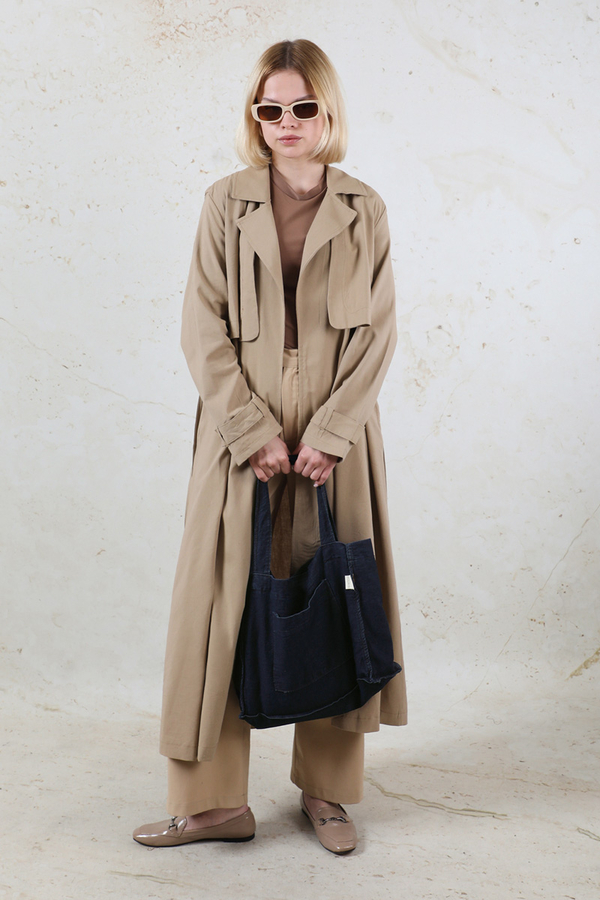 Cepli Denim Çanta Koyu Mavi - 6