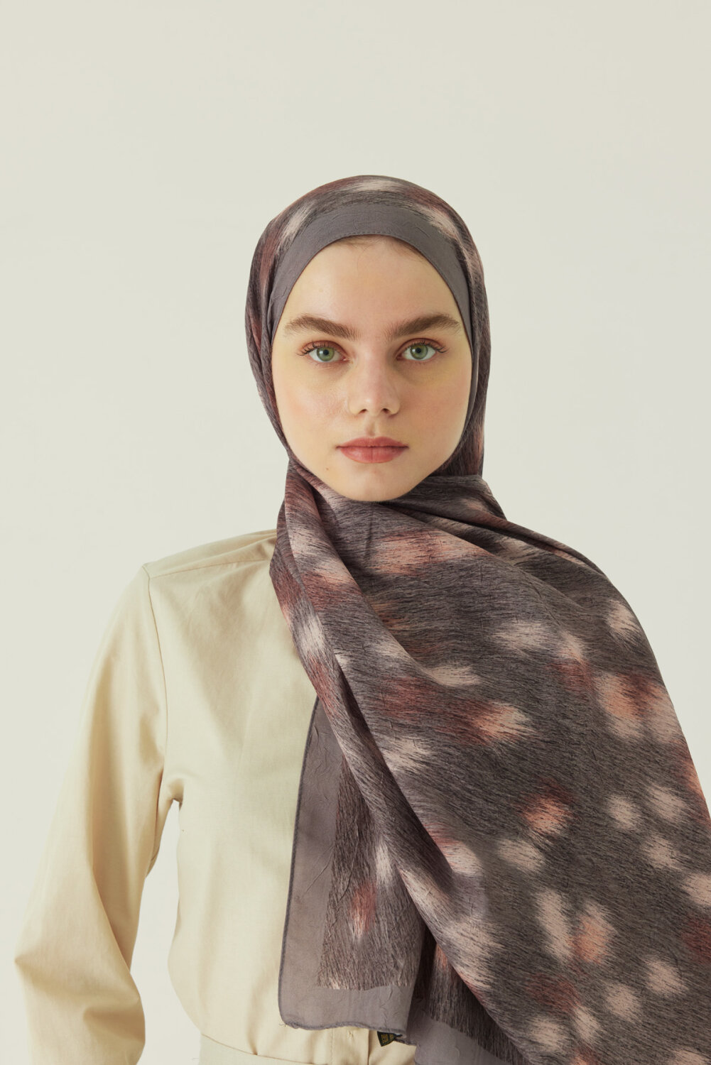 Ceylan Desen Bambu Şal Toprak - 3