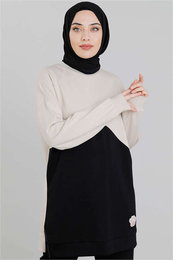 Çift Renkli Sweat Vizon - 2