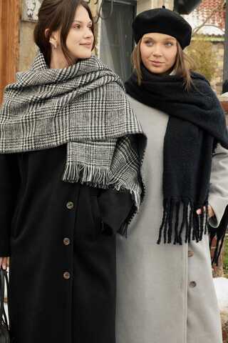 Çift Taraflı Atkı Antrasit - 8