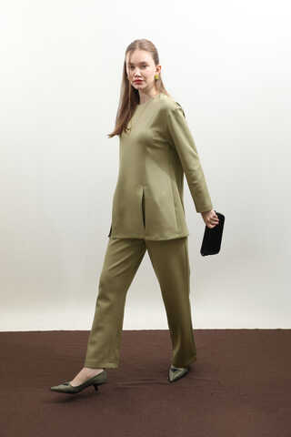 Çift Yırtmaçlı Takım Haki - 3