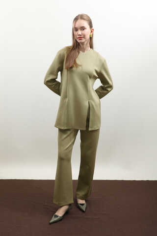 Çift Yırtmaçlı Takım Haki - 4