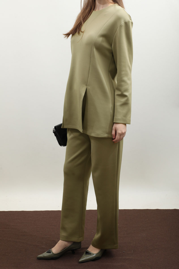 Çift Yırtmaçlı Takım Haki - 5