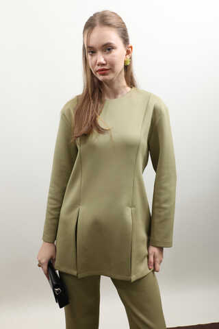 Çift Yırtmaçlı Takım Haki - 6