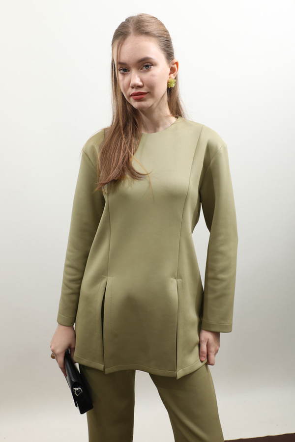 Çift Yırtmaçlı Takım Haki - 6