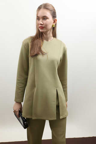 Çift Yırtmaçlı Takım Haki - 1