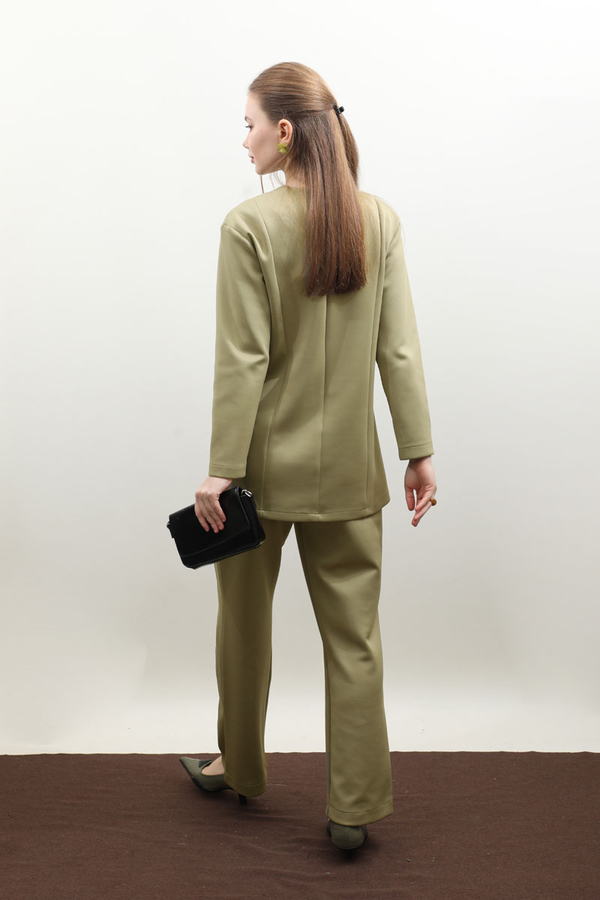 Çift Yırtmaçlı Takım Haki - 9