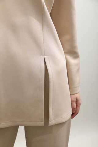 Çift Yırtmaçlı Takım Krem - 6