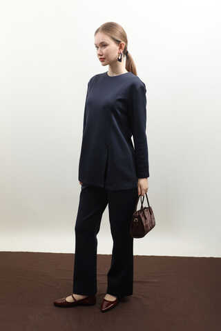 Çift Yırtmaçlı Takım Lacivert - 5