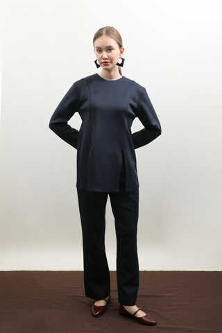 Çift Yırtmaçlı Takım Lacivert - 4