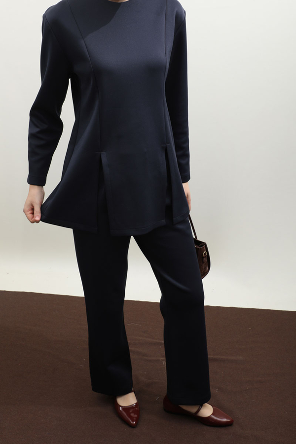 Çift Yırtmaçlı Takım Lacivert - 6