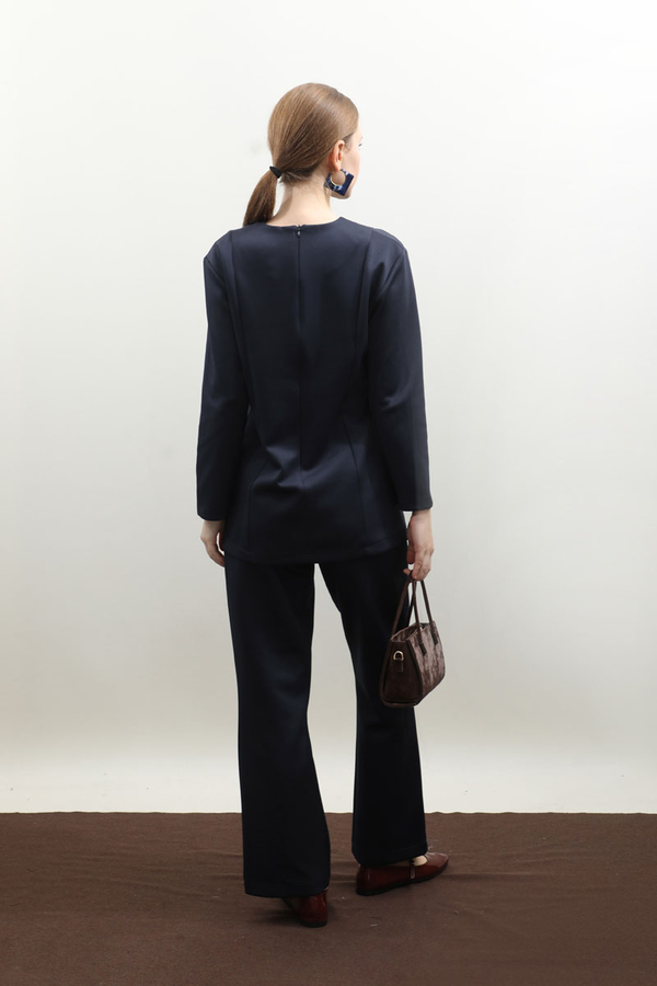 Çift Yırtmaçlı Takım Lacivert - 8