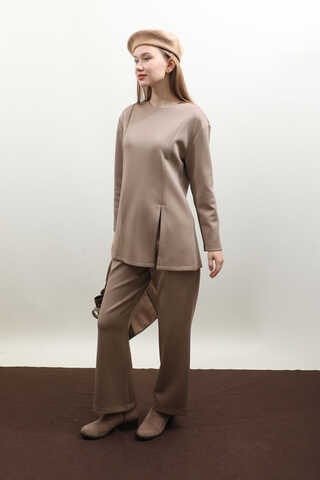 Çift Yırtmaçlı Takım Vizon - 2