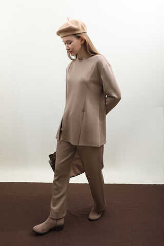 Çift Yırtmaçlı Takım Vizon - 3