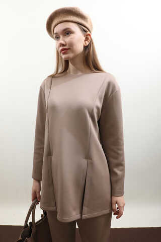 Çift Yırtmaçlı Takım Vizon - 4