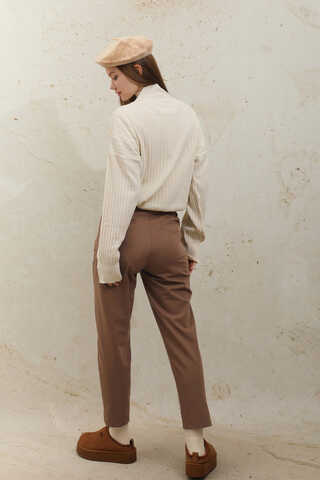 Cigarette Pantolon Kahve - 5