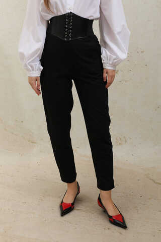 Cigarette Pantolon Siyah - 4