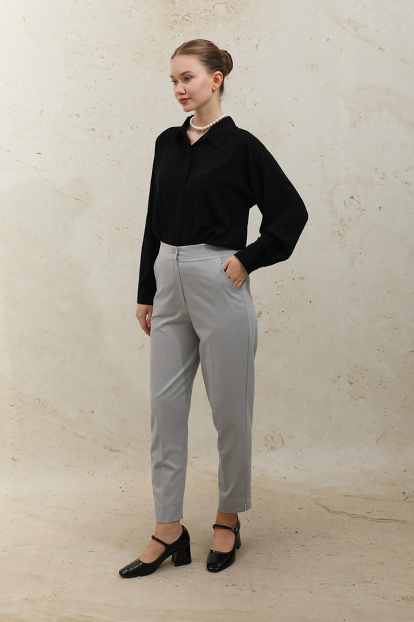 Cigarette Trousers Gray (1)