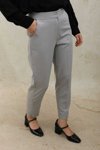 Cigarette Trousers Gray - 5